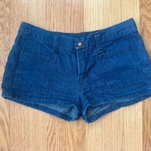 Wrangler Dark Blue Jean Shorts for Women